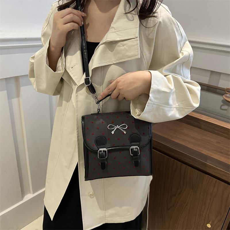 Stylish 2024 Autumn Japanese Retro Casual Backpack For Women With Bowknot Design