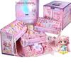 Colorful Beaded Jewelry Set for Girls - Necklace, Bracelet & Hair Accessories Gift Box