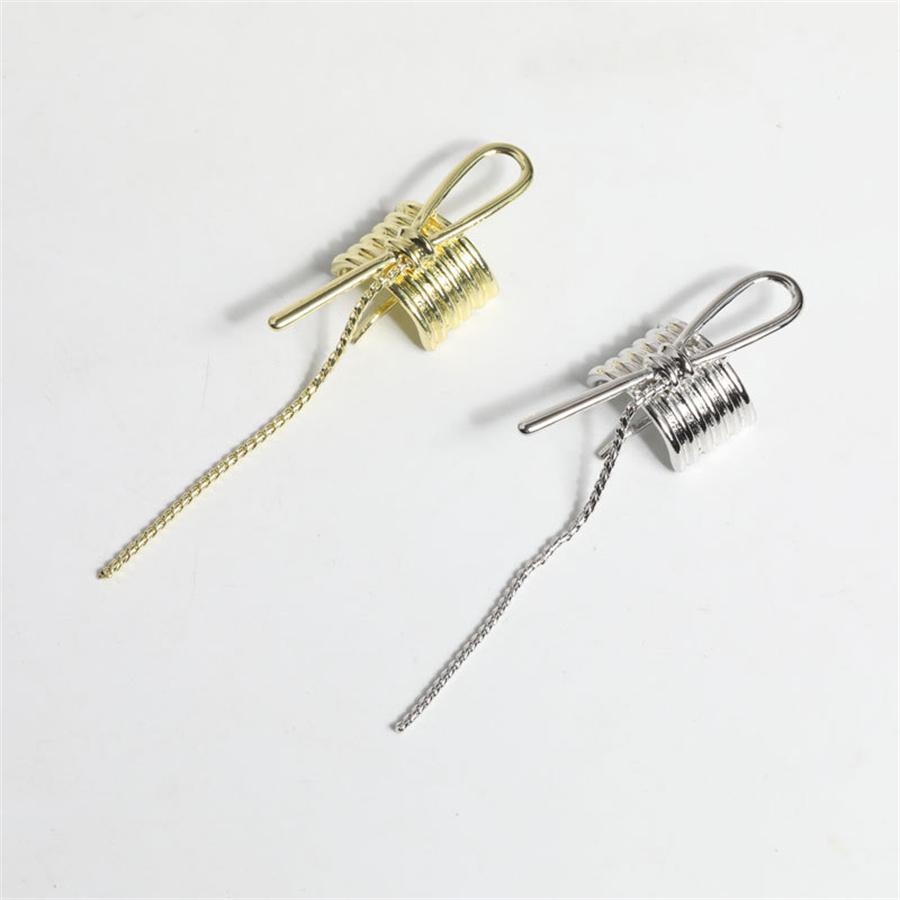 Neuer, niedriger Haargummi mit Schnalle, trendiger Retro-Metallknoten, Haarspange im Punk-Stil, Haaraccessoires für Damen, Kopfbedeckung