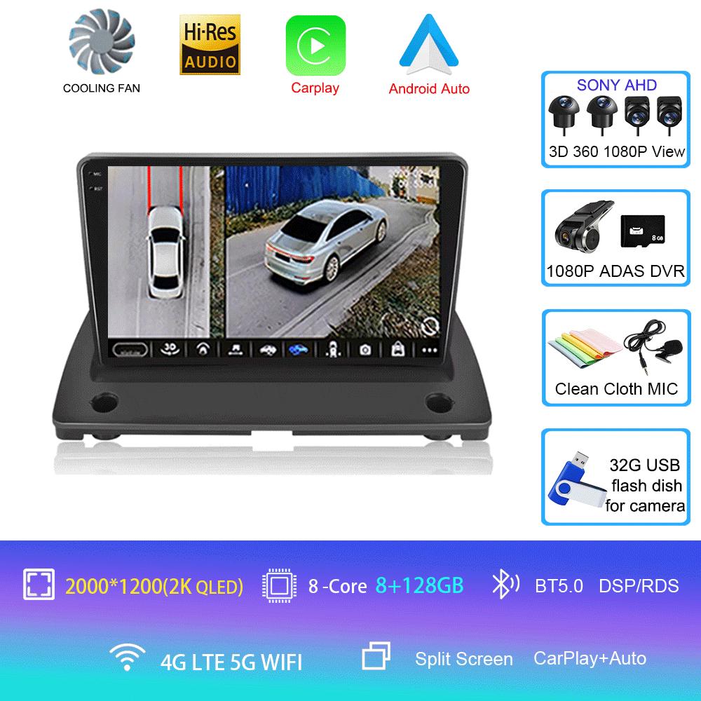 For VOLVO XC90 2004-2013 2 Din Android 14 Car Radio 2din Multimedia Video Player GPS Navigation Carplay WIFI HIFI DSP