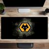 Flammende Wölfe Emblem Wanderer Mauspads, Gaming-Mauspad, Tastaturmatte, Schreibtischdekoration für Computer-Notebook, Fan-Geschenk, Geburtstagsgeschenk