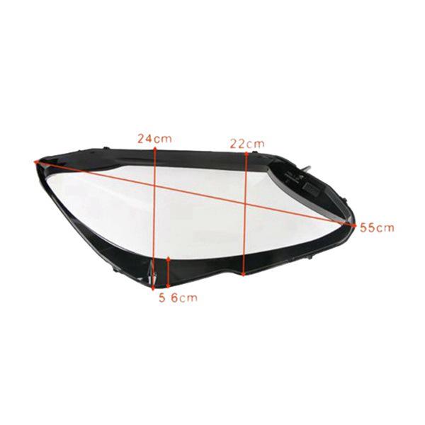 

Transparent Plastic+PC Headlight Lens for Benz W none