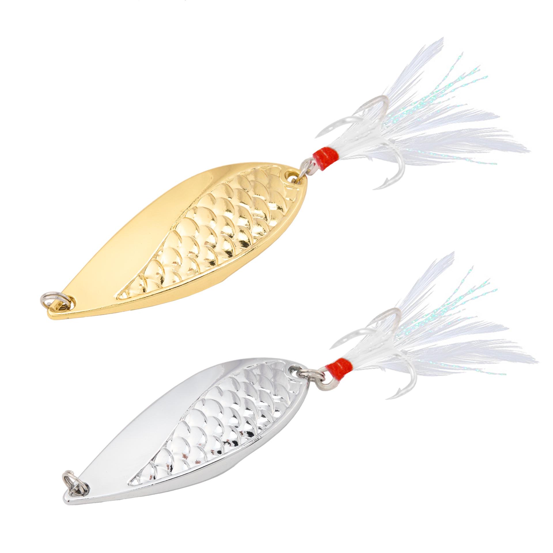 Виб Железная пластина Металлическая приманка: Приманка для дальнего заброса для жереха и окуня Морская рыбалка 2.5g No Hooks or Rings