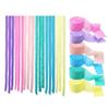 Guirlandes Colorées en Papier Crêpé Arc-en-ciel Pastel Rouleaux de Papier Fleur Décoration Guirlande de Papier Thème Licorne Lot de 6 Rouleaux