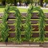 180CM Length Artificial Persian Fern Vines Plastic UV Resistant Faux Boston Fern Garland Realistic Texture Lush Leaves