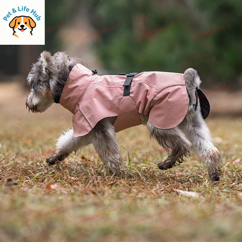 Pet Dog Waterproof Raincoat Outdoor Universal For Small Medium Dogs Teddy Bichon Puppy Casual Pet Apparel Clothes
