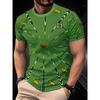 New Summer Men's Fashion T-shirt Personality Simple Pattern Printed Men's T-shirt Top