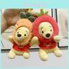 Adorable Winnie The Pooh Plush Keychain Charm Soft Short Plush Bear Toy Gift