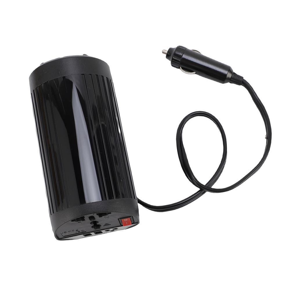 Car Power Inverter 200W 12V DC to 220V AC Double USB Double Fast Charge Type C Vehicles Power Inverter with Cigar