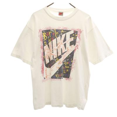 90s 00s Silver Tag Old Short Sleeve T-shirt L White Men's Used