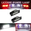 1/2 stk. for 106 1007 207 307 308 3008 406 407 508 607 og C2 C3 C4 C5 C6 C8 DS3 LED-lys for nummerskilt