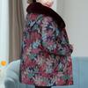 Middle Age Women's Down Jackets Winter Vintage Parkas Fur Collar Liner Detachable Plus Size Elegant Thick Warm Down Coats Woman Outerwears