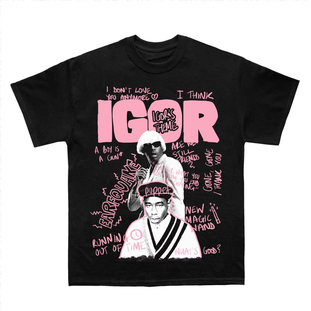 New 2026 Fashion Printed Cotton Shortsleeved Pop Singer Tshirt Y2K Casual Top Unisexs Clothing Women Heavy Industry Top Summer