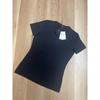Used [225529] HUGO BOSS Hugo Boss Like new! Short-sleeved T-shirt, cut and sew, V-neck, cotton/poly blend, with tag, INT S Men's, Black