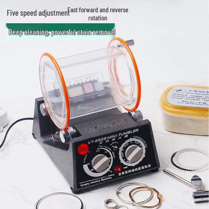 Gold & Silver Jewelry Polisher - Small Tumbler for Coins, Wenwan Walnuts & More