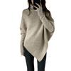Irregular turtleneck sweater women's autumn and winter new gentle lazy wind thickened knitted top