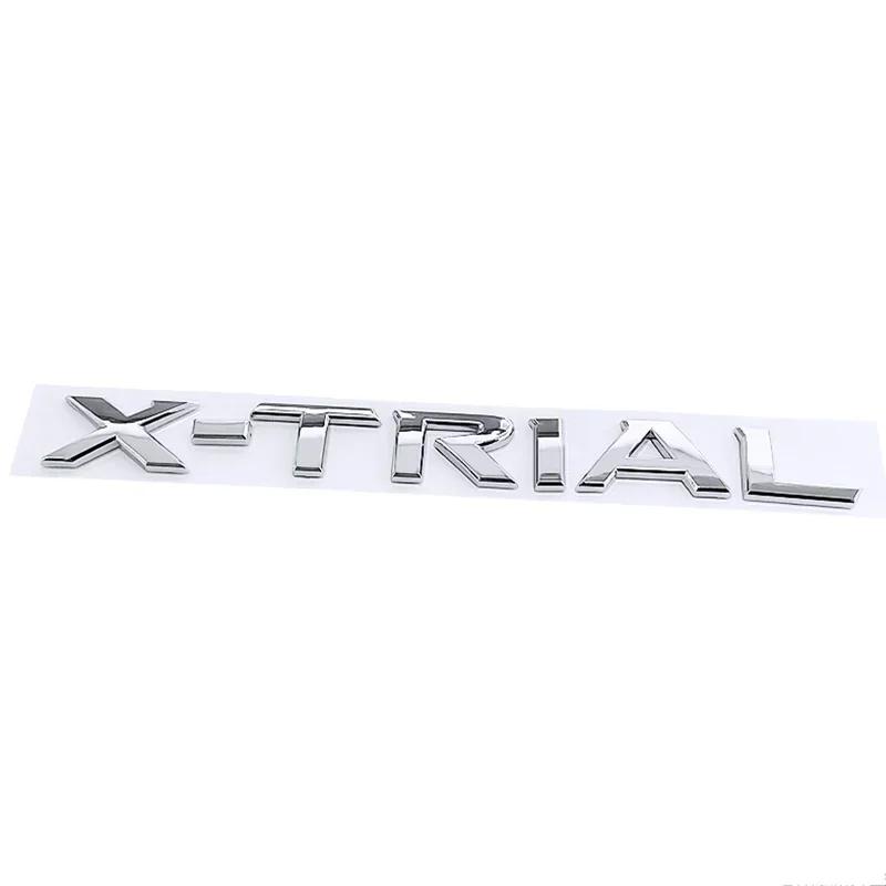 Fashion Modified Badge ABS for Nissan X TRIAL Car Rear Trunk Body Side Emblem Letter Sticker Styling Modification Accessories