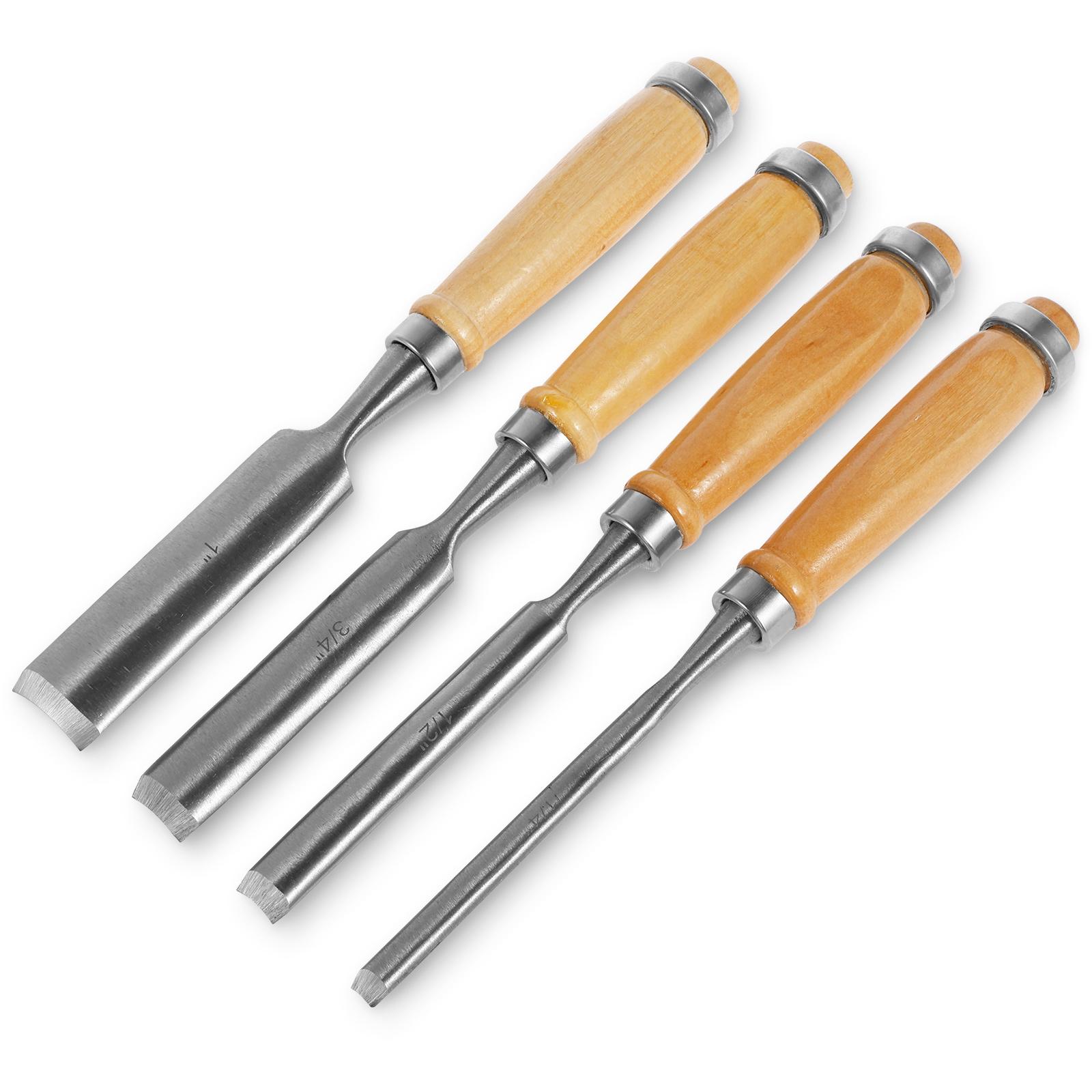

Набір стамесок по дереву 4 шт. Хром-ванадієва сталь Інструмент для різьби по дереву Багатоцільовий різак для різьби по дереву Столярна стамеска Ручний інструмент 4pcs