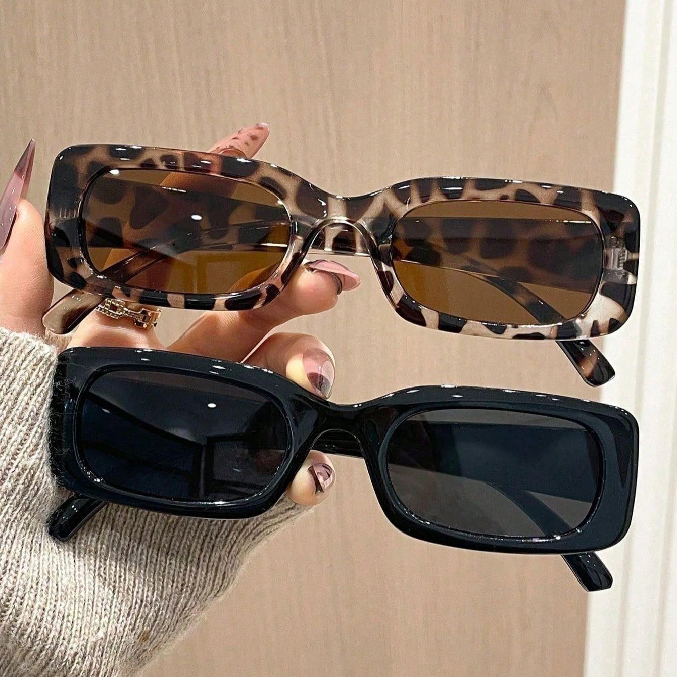 

2 Pairs Retro Ins-Style Timeless Elegant & Fashionable Glasses, Suitable For Daily Life, Dates, Fits All Face Shapes