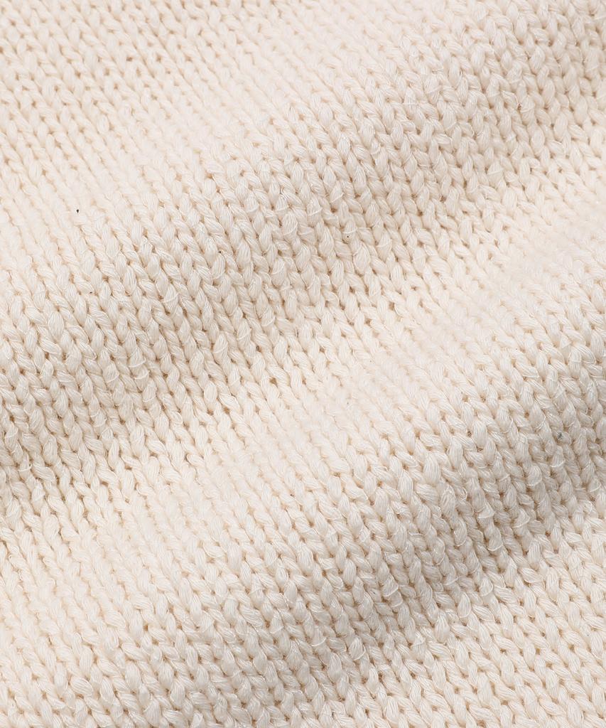 Geulleondeun Plump Short-Sleeve Knit Sweater (Ivory)