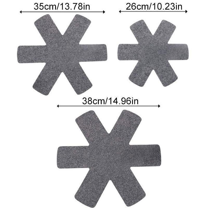 3/12PCS Felt Pad Pot Pan Protector Home Anti Scratch Non-Stick Cookware Utensil Insulated Felt Pan Mat