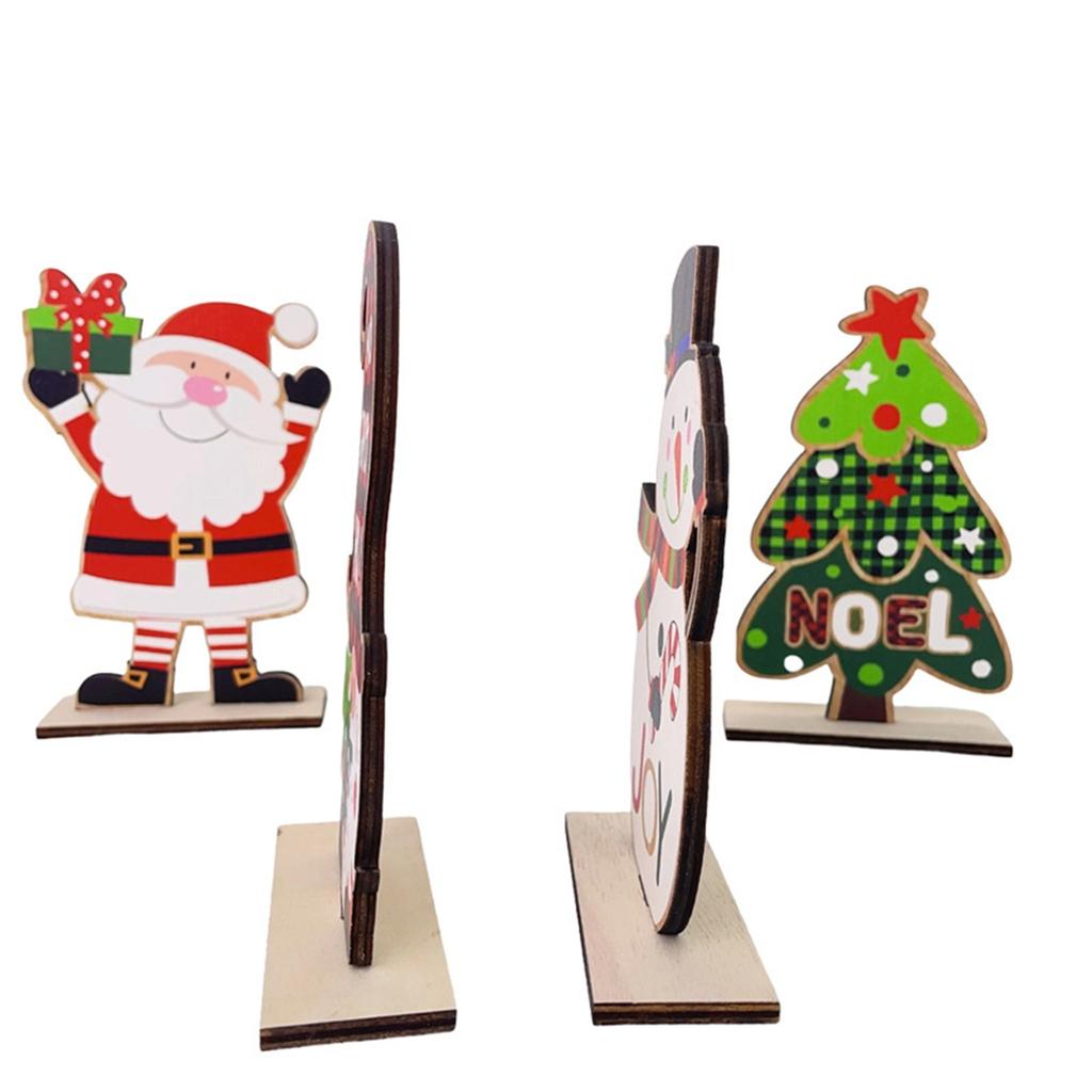 Vánoční dřevěné ozdoby, Kreativní dekorativní stolní ozdoby