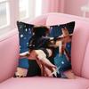 British Postpunk Rock Band TThe Cure Cushion Cover Pillow Case Soft Skin Friendly Fabric  Concealed Zipper