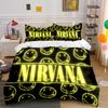 Nirvana Faccina Sorridente Giallo Nero Set Biancheria da Letto Set Biancheria da Letto (1 copripiumino, 2 federe, piumino non incluso)