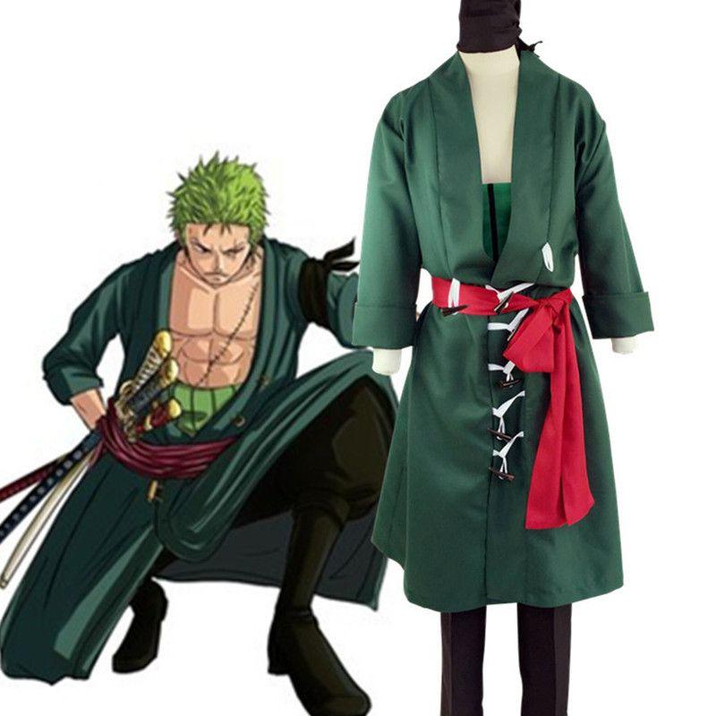 One Piece Zoro Cosplay Costume Wano Country Zoro Two Years Later Straw Hat Character Role-Playing Anime Costume Sauron Suit S