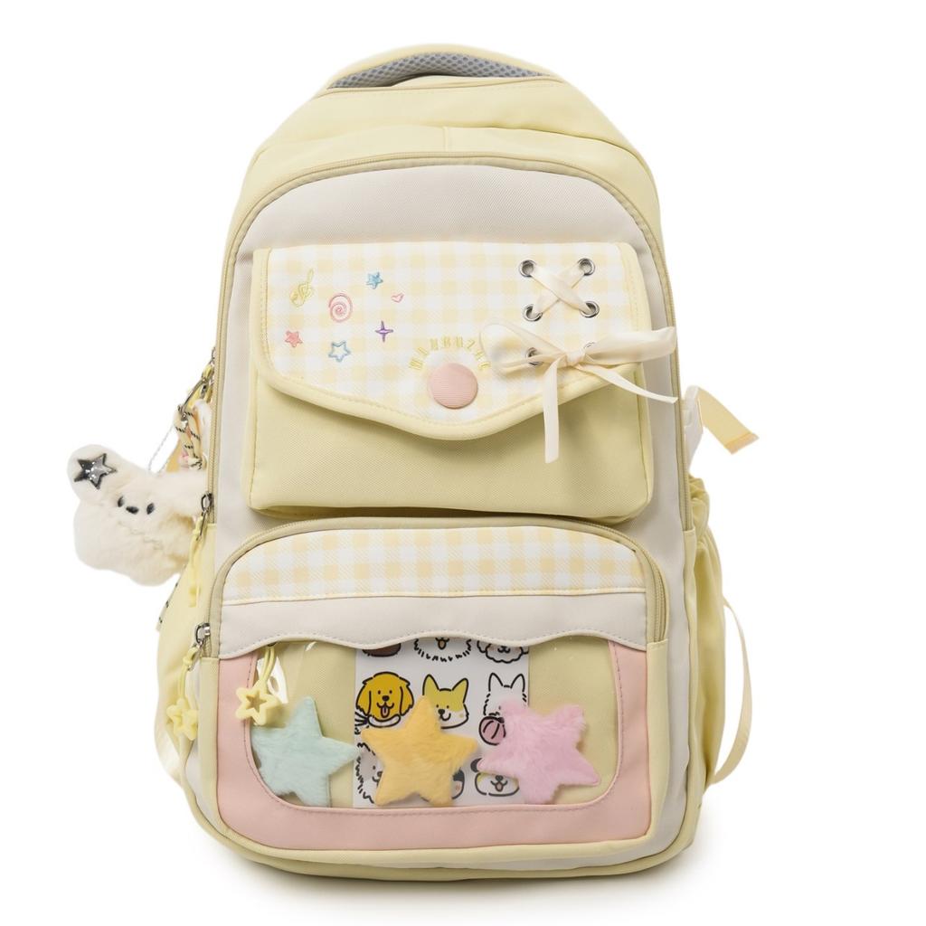 Schoolbag Japanese Cute Fresh Sweet Schoolbag Junior High School Students Large Capacity Backpack High Value Ins Niche Backpack
