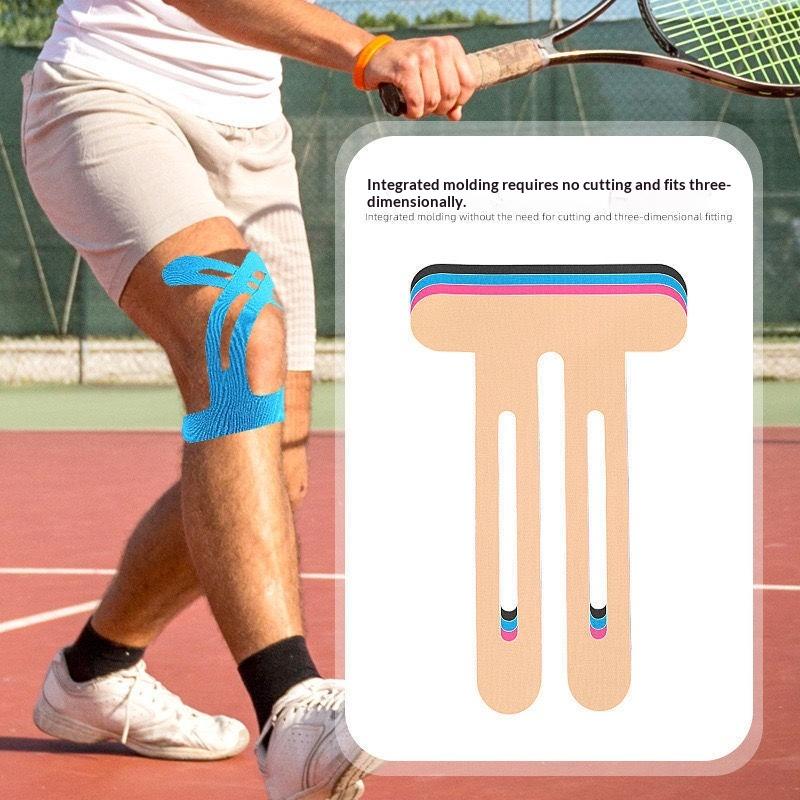 Knee Support Tape 10Pcs Pre-Made Gentle Pain Relief Tape 3 Colors for Post-Injury Rehabilitation Care