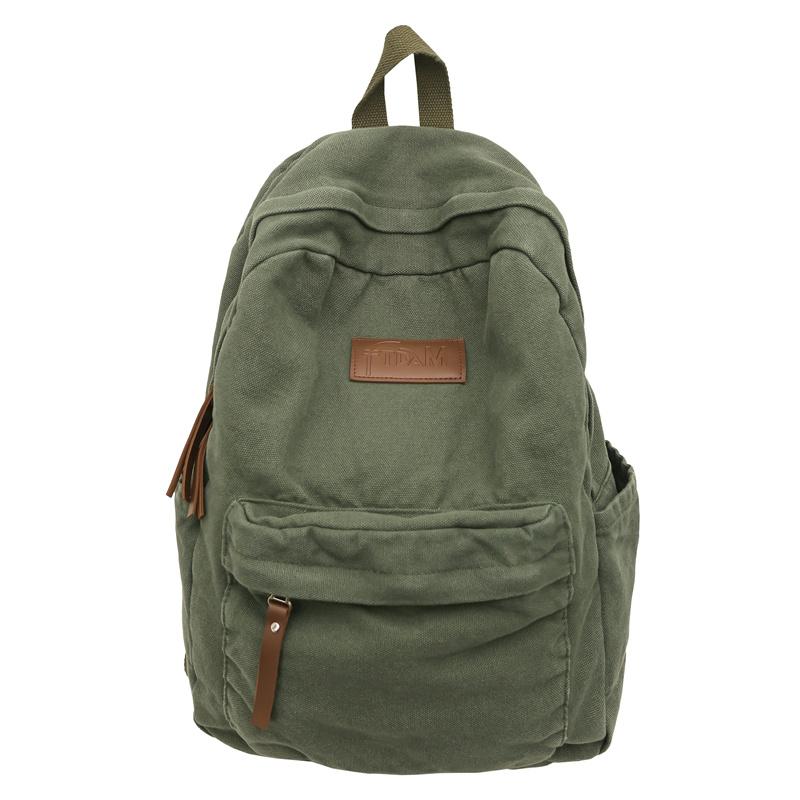 Junior Senior High School Student Schoolbag Women's Large Capacity Travel Backpack Men's Canvas Backpack