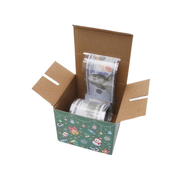 WTEMPO DIY Christmas Gift Boxes Foldable Wedding Birthday Surprise Party Money Box for Cash Money Roll Gift Box Pull Out Kit Christmas Party Supplies