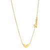 Elegant Titanium Heart Necklace - LOVE Letter Clavicle Chain for Women, Perfect Gift for Best Friend