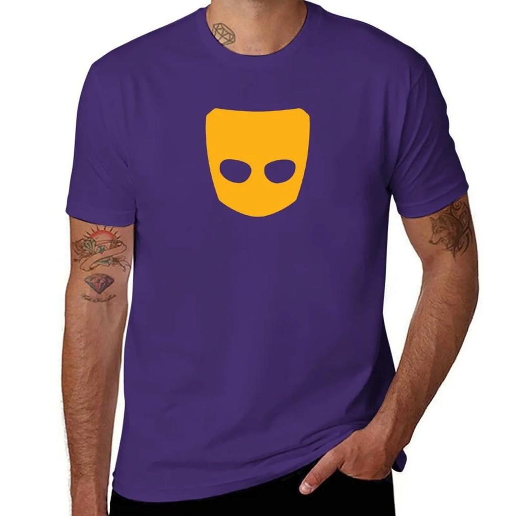 Grindr Logo Cool Graphic TShirt Graphics Quickdrying Sublime Shirts Graphic Tees Mens Big and Tall T Shirts 2025 New Model