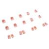 Wear nail short removable finished product, no carving and grinding, nail patch powder through flowers, girl cute and white