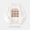 Cartoon Capybara Round Neck Sweatshirt for Boys and Girls - Spring/Autumn Long-Sleeve Shirt
