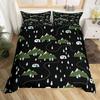 Camping Adventure King Queen Duvet Cover Equipment Hatchet Log Bedding Set Campfire Shovel Quilt Cover Polyester Comforter Cover