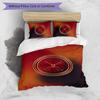 Set Lenzuola Stampato Calcio Eintracht Frankfurt 3 Pezzi, Comodo Set Copripiumino per Camera da Letto Delicato sulla Pelle