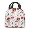 Tragbare Lunchtasche Cartoon Krankenschwester Muster Thermoisoliert Lunch Tote Kühltasche Handtasche Bento Beutel Behälter Schultaschen für Lebensmittel