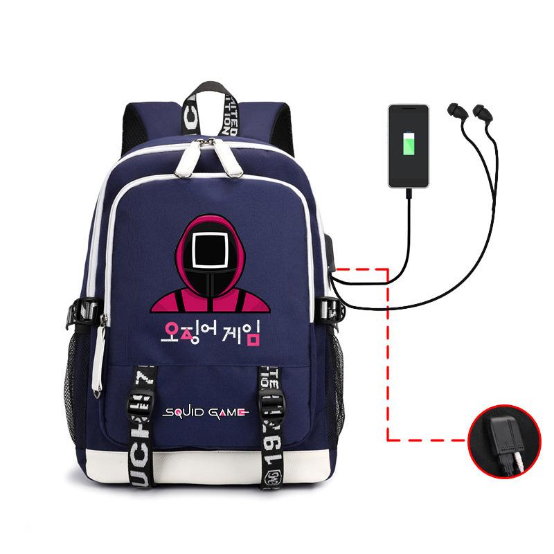 Spot Backpack, Large Capacity Student Backpack with USB, Computer Bag.
