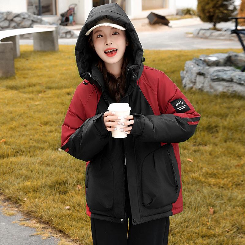 Tooling jacket jacket cotton-padded couple cotton-padded jacket winter new men's and women's short outdoor versatile