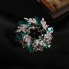 Ladies Light Luxury Bauhinia Brooch New High-end Bear Brooch Luxury Temperament Pin Suit Accessories