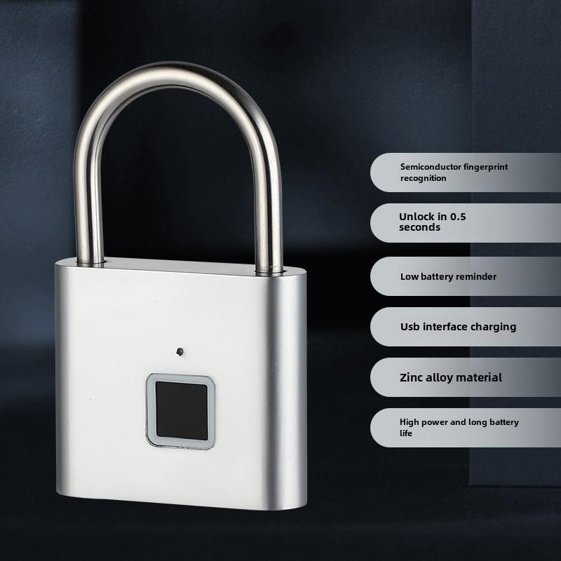 Smart Outdoor Fingerprint Padlock, Waterproof and Rust-proof. Electronic, Anti-theft, Password Lock for Doors, Cabinets.