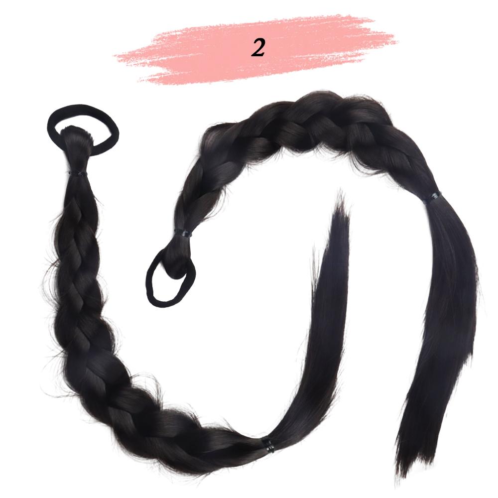 

С мягкой прямой заплетенной ponytail-париком длиной 20 дюймов, с мягкими прямыми волосами, изготовленным из синтетических материалов, с пушистым внешним видом, 48cm