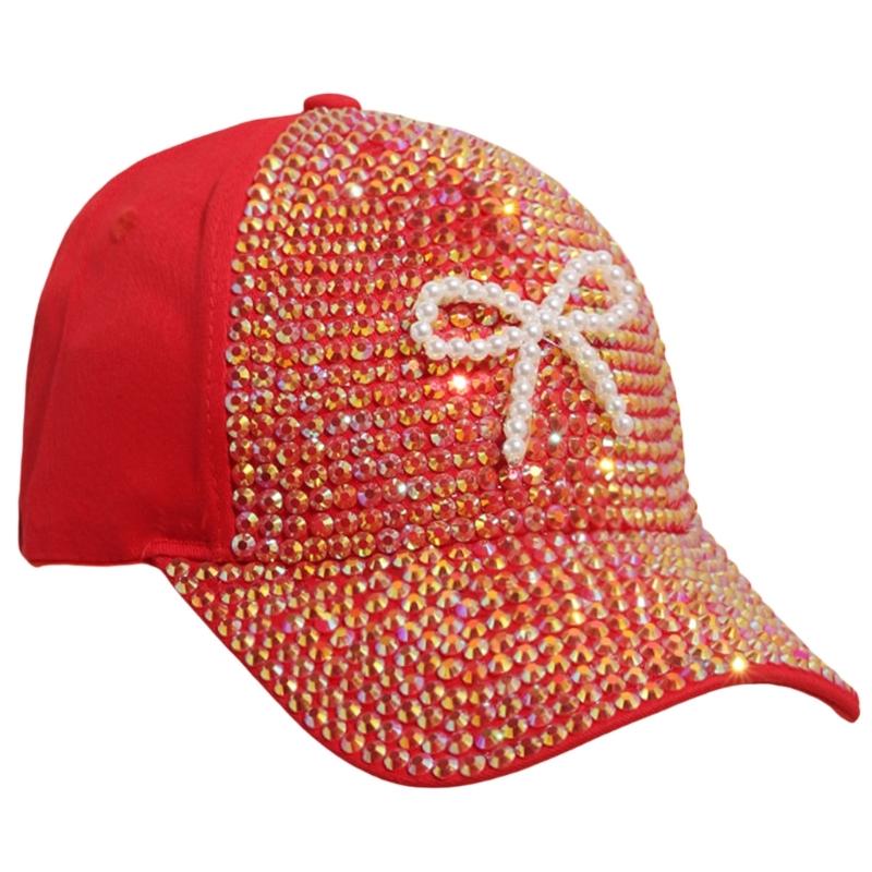

Sparkling Butterfly Knots Hat Trendy Women s Baseball Hat Durability Cotton Hat for Daily Wear and Girl Stylish Travel