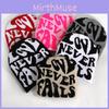 Knit Hat With Letter Pattern For Winter Outdoor Streetwear And Warmth