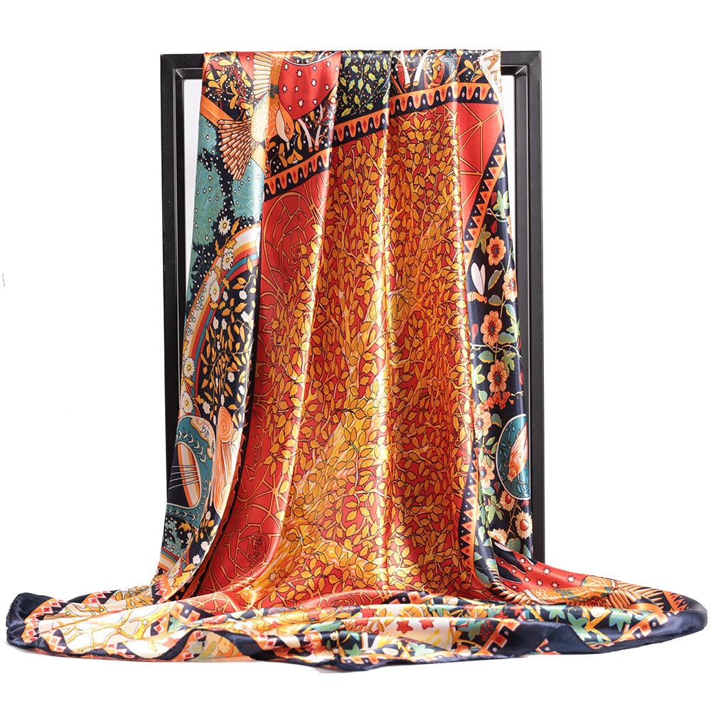 Hochwertige, luxuriöse Seidenschals, Stirnband, Schals, Halstuch für Damen, Ketten-Seidenschal, dekorativer Schal für Damen