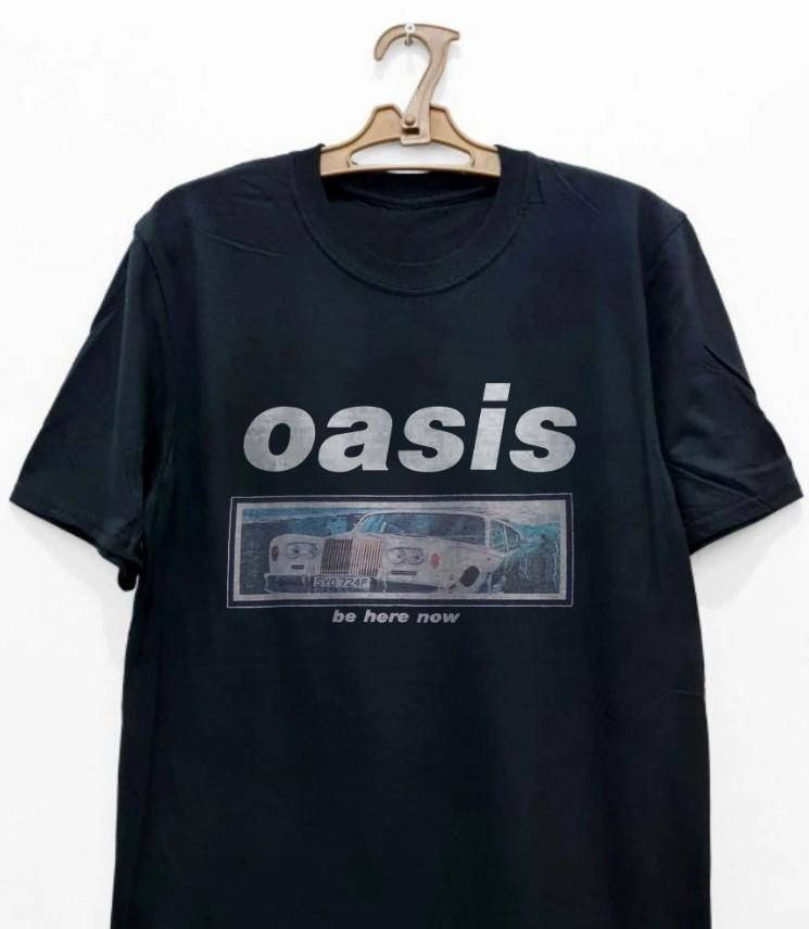 Vintage 1997 Oasis  Be Here Now  T-shirt, Unisex Black T-shirt, Size S-5XL Unisex T-Shirt S