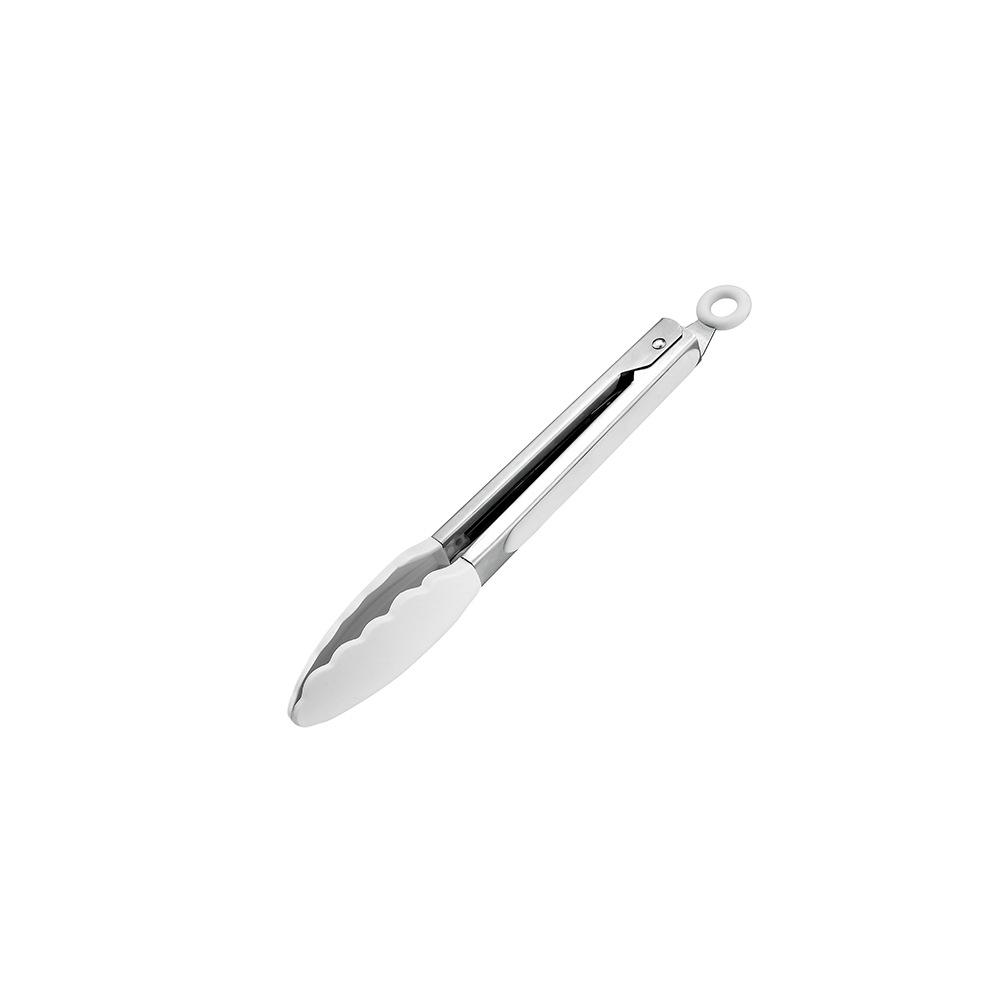 High-Temperature Resistant Silicone Kitchen Tongs - Non-Slip for Grilling, Baking, and Bread Handling.